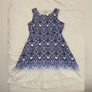 Size 12 - Blue and White Sleeveless Dress - Ricki’s